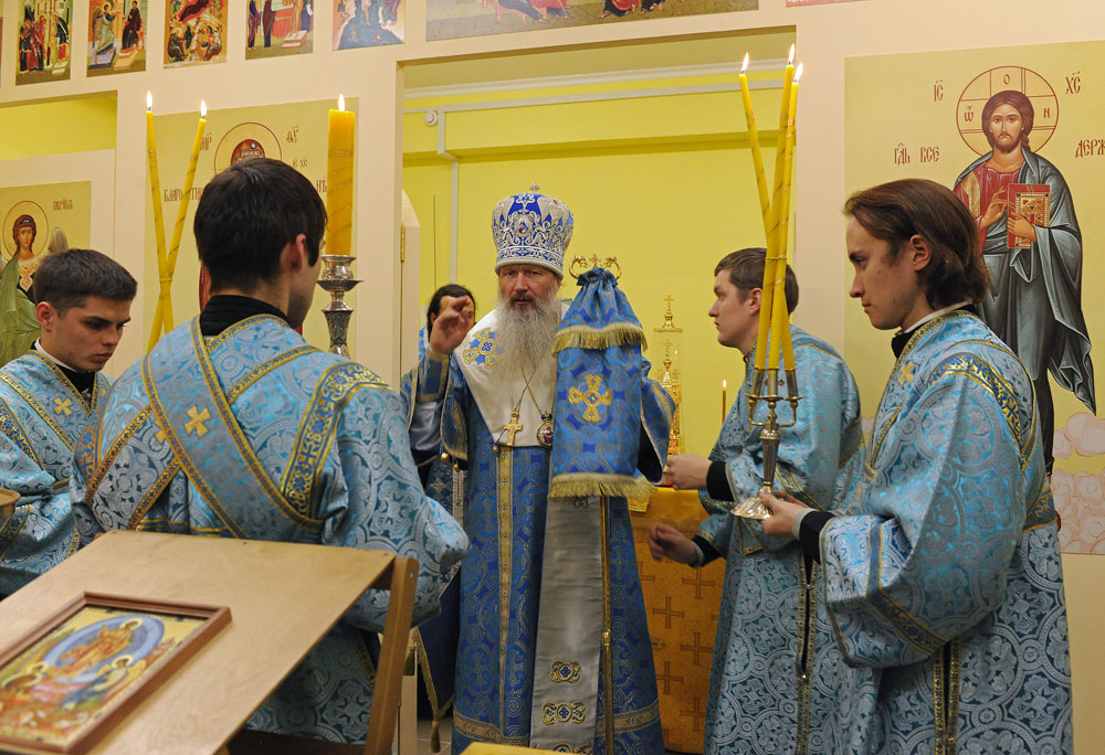 Митрополит Вятский и Слободской Марк совершил первое богослужение в храме в честь 40 мучеников Севастийских города Кирова